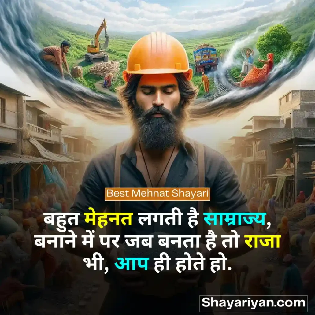 Mehnat Shayari in hindi 🛠️ मेहनत शायरी Best Mehnat Shayari