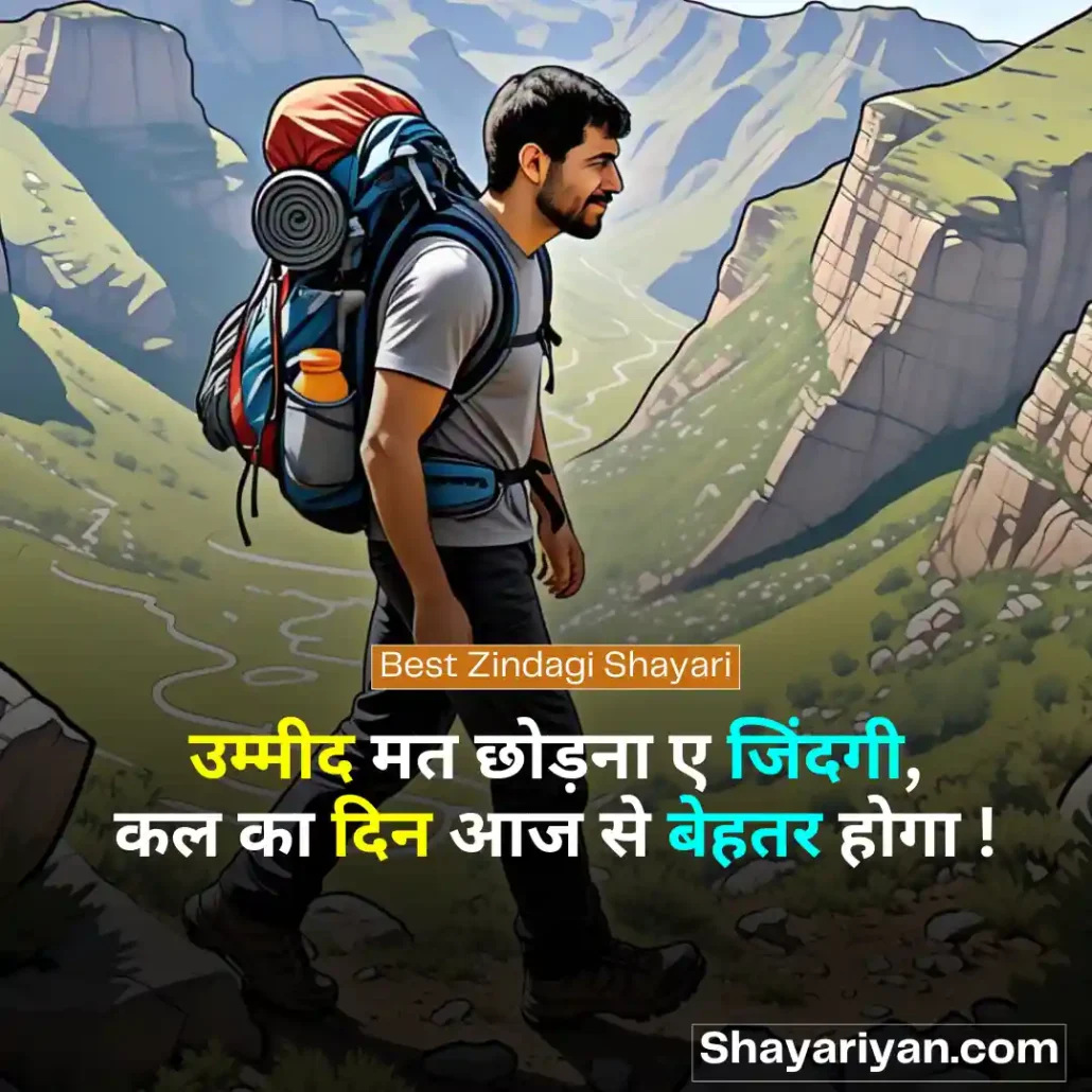 Zindagi Shayari in hindi 🌱 जिंदगी शायरी Best Zindagi Shayari