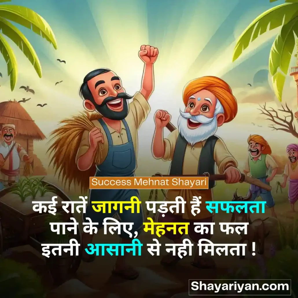 Mehnat Shayari in hindi 🛠️ मेहनत शायरी Success Mehnat Shayari
